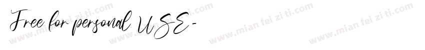 Free for personal USE字体转换